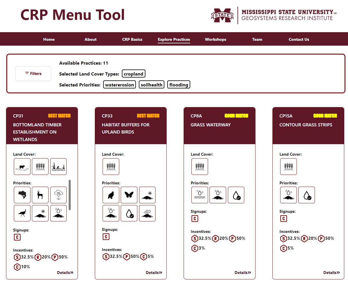 CRP Menu Tool